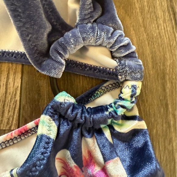 Victoria’s Secret Pink One Piece Cut Out Velvet Hawaiian Print Swimsuit Size Med - Picture 10 of 15